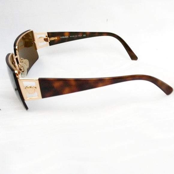 New Versace Unisex Medusa Tortoise Sunglasses - Picture 5 of 7